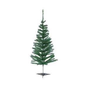 fizzytech 5 feet Artificial PVC Christmas Tree for Home,Office and Party Decoration, Premium Christmas Tree with 200 PVC Branch Tips, Includes Plastic Foldable Stand Easy Assembly