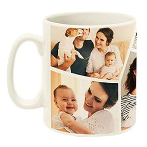 getexciting Customized Personalized Mug with 6 Photo Custom Coffee Cup Image Gifts for Birthday, Anniversary, Brother, Men Ceramic White 325 ML