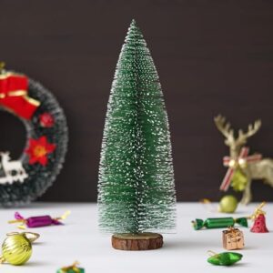 Christmas Tree with Wooden Base - Pine Tree X mas Tree Christmas Crib Tree for Home Table Decoration (1)