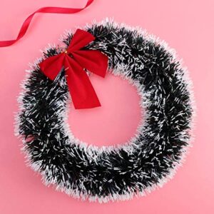 Collectible India Christmas Wreath Wall Bowknot Hanging Decoration for Xmas Party Door Garland Ornament - Christmas Decorations for Home - Christmas Gifts (Christmas Wreath)