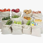 My Dream Earth-100% Cotton Set of 12 Reusable Fridge Storage Bags
