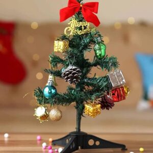 Shoppy Assist-Handcraft/Artificial Xmas Christmas Tree for Home Office Restaurant_1 ft_2ft| Decoration Winter Pack Living Room Indoor Outdoor New Year Party Decor (1ft, 1)
