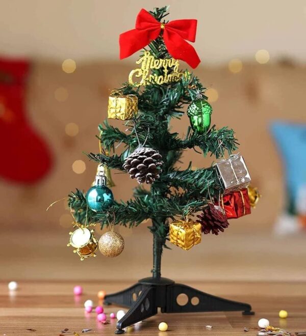 Shoppy Assist-10Pcs_Handcraft/Artificial Xmas Christmas Tree for Home Office Restaurant_1 ft=30cm=12inch| Decoration Winter Pack Living Room Indoor Outdoor New Year Party Decor