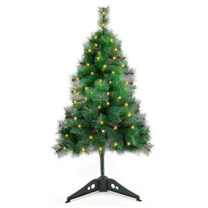 AMFIN® (4 Feet / 120 cm) 90 Tips Pine Christmas Tree with LED/LED Pine Xmas Tree Decoration/Christmas Tree Pine/Christmas Pine Tree/Christmas Decoration Tree