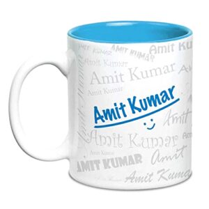 Hot Muggs Me Graffiti Mug - Amit Kumar Personalised Name Ceramic, 315ml, 1 Unit