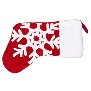 Christmas Tree Ornament, Multipurpose Christmas Stocking Large Space Eco Friendly for Fireplace for Festival Decoration for Bedroom(Snowflake)